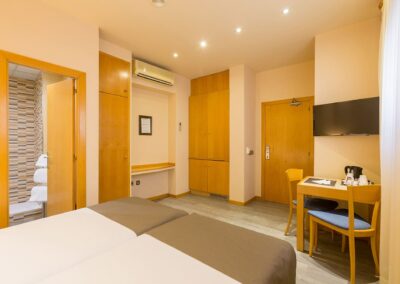 habitación discreta por horas en Barcelona | Vista habitación